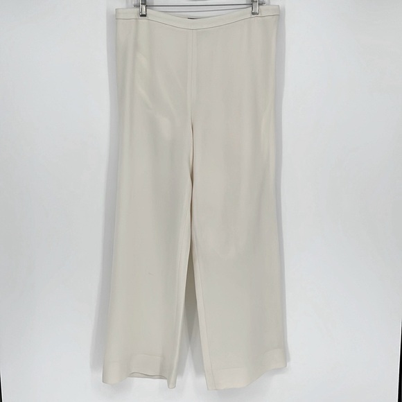 Ellen Tracy Ivory Wide Leg Dress Pants Women’s Plus Size: 14 - Picture 1 of 7